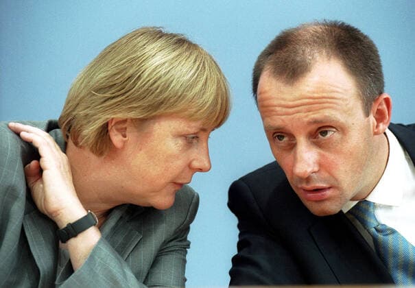 Angela Merkel unf Friedrich Merz 21.6.2002 CDU Berlin Berlin Berlin Deutschland Germany *** Angela Merkel and Friedrich Merz 21 6 2002 CDU Berlin Berlin Berlin Germany Germany Copyright: xKarl-BerndxKarwaszx