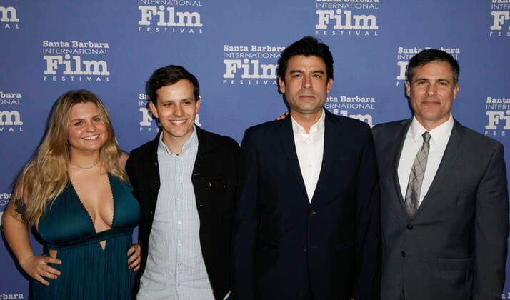 Santa Barbara, CA - JAN 20: Sunce Franiceciv, Jonah Moshammer, Fred Webre, and Owen Thomas attend the Montecito Award at the 35th Annual Santa Barbara International Film Festival at the Arlington Theatre on January 20, 2020 in Santa Barbara, CA. Copyright: ximageSPACE MediaPunchx