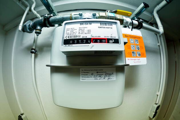 Gas meter of a heating system ** NUR FUER REDAKTIONELLE ZWECKE ** EDITORIAL USE ONLY **