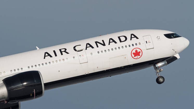January 16, 2020, Richmond, British Columbia, Canada: An Air Canada Boeing 777-300ER (C-FITU) wide-body jet airliner airborne after take-off, January 16, 2020. Richmond Canada - ZUMAs202 20200116_zap_s202_001 Copyright: xBaynexStanleyx