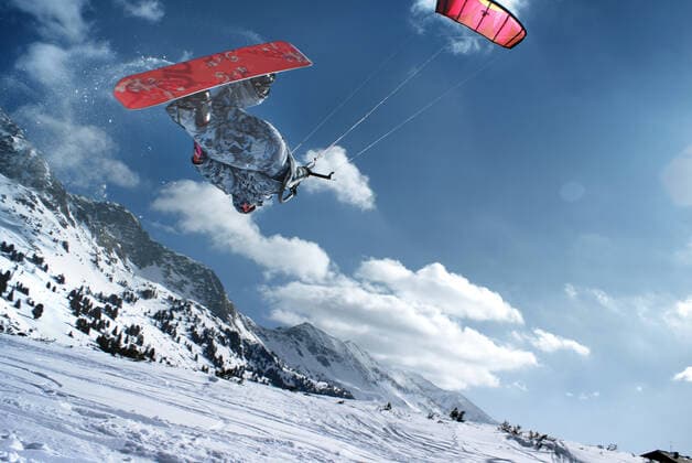 IMAGO Creative: Alternativer Wintersport Snowkite *** Snowkite