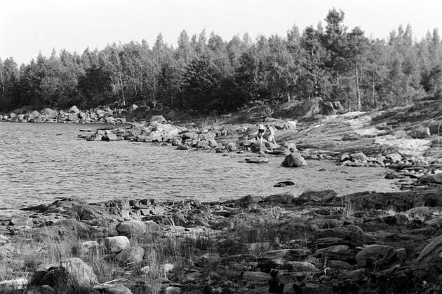 Norrsundet am Baltischen Meer Besuch im Badeort Norrsundet am Bothnischen Meerbusen, 1969. Visiting the seaside resort of Norrsundet at the Gulf of Bothnia, 1969., Norrsundet Schweden Copyright: ErichxAndres UnitedArchives6206654