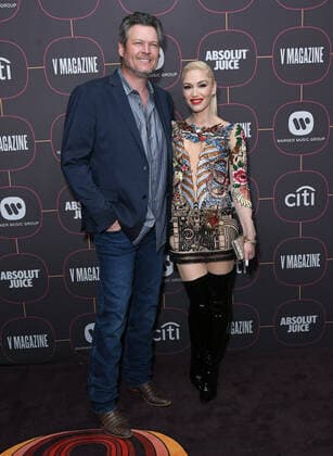 23 January 2020 - Hollywood, California - Blake Shelton, Gwen Stefani. Warner Music Group Pre-Grammy Party 2020 held at Hollywood Athletic Club. Photo Credit: Birdie Thompson AdMedia 250247 2020-01-23 California Hollywood Etats-Unis  Copyright: xAdMediax STAR_250247_013