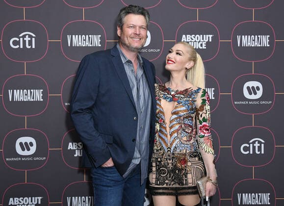 23 January 2020 - Hollywood, California - Blake Shelton, Gwen Stefani. Warner Music Group Pre-Grammy Party 2020 held at Hollywood Athletic Club. Photo Credit: Birdie Thompson AdMedia 250247 2020-01-23 California Hollywood Etats-Unis  Copyright: xAdMediax STAR_250247_141
