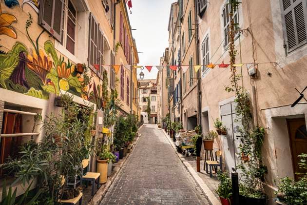 Frace, Cote d™Azur, Marseille, lanes in Le Panier  MSUF00137