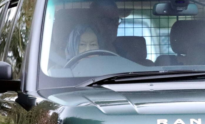 Queen Elizabeth II is seen out in public driving around the Sandringham Estate, and hopefully on the road to recovering from a slight cold . Two days ago Her Majesty was unable to attend her annual visit to the Women s Institute meeting at West Newton due to feeling under the weather. Queen Elizabeth II, Sandringham, Norfolk, on January 25, 2020. 