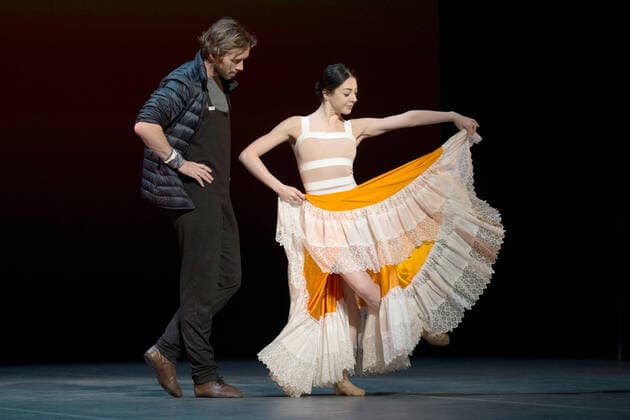 Artem Ovcharenko and Ekaterina Krysanova attend a photocall before the opening night of the Ballet Icons Gala 2020 at the London Coliseum in London. JANUARY 26th 2020  TSTx20248