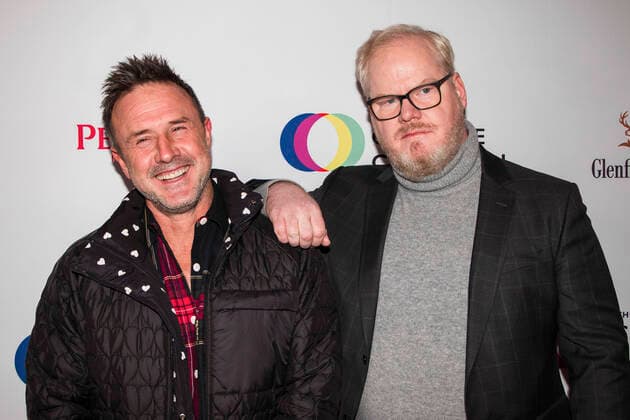 (L-R) Actor David Arquette and comedian Jim Gaffigan attends 2020 Spotlight Initiative Gala Awards Dinner on January 25, 2020 in Park City, Utah. USA - 2020 - Spotlight Initiative Gala Awards Dinner in Park City  Copyright: xJonellexEdwardsx