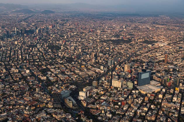 Aerial of Mexico City, Mexico, North America Copyright: MichaelxRunkel 1184-3394