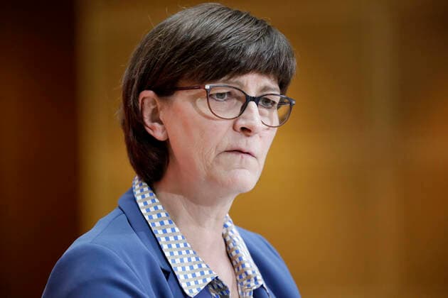 Saskia Esken, Co-Parteivorsitzende der SPD, Pressekonferenz nach der Gremiensitzung, DEU, Berlin, 27.01.2020