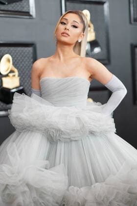 LOS ANGELES, CA - JANUARY 26: Ariana Grande at the 62nd Grammy Awards at the Staples Center in Los Angeles, California on January 26, 2020. Copyright: xTonyxFortex