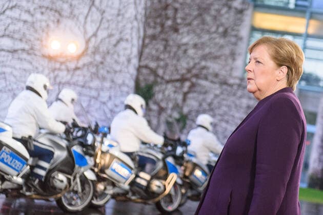 Berlin, Angela Merkel receives Mateusz Morawiecki Germany, Berlin 28 01 2020 The picture shows German Chancellor Angela Merkel CDU Berlin Federal Chancellery Berlin Germany
