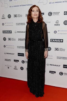 Ceremonie des lumieres 2020.Isabelle Huppert. 250415 2020-01-27 Paris France  Copyright: xGarciax STAR_250415_095