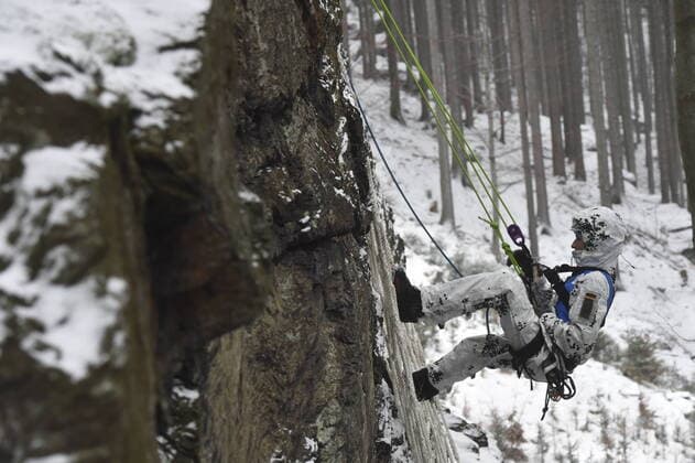 Czech miliary s international contest Winter Survival 2020 continued on January 28, 2020, in High Ash Mountains (Hruby Jesenik), Czech Republic. (CTKxPhoto JaroslavxOzana) CTKPhotoP202001280638601 _JAO5162