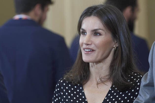 28-01-2020 Madrid Queen Letizia and King Felipe during an audience with the Spanish European champion 2020 handball team at the palace of La Zarzuela in Madrid. No Spain  Copyright: xPPEx