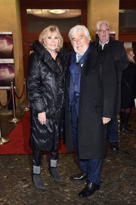 Mario Adorf and his wife Monique at the presentation of the Ernst Lubitsch Prize on 29 01 2020 in Berlin Ernst Lubitsch Prize Presentation 2020 in Berlin