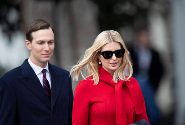 (200129) -- WASHINGTON, Jan. 29, 2020 -- U.S. President Donald Trump s senior advisor and son-in-law Jared Kushner (L) and Trump s daughter Ivanka Trump attend a signing ceremony of the United States-Mexico-Canada Agreement (USMCA) at the White House in Washington D.C., the United States, on Jan. 29, 2020. U.S. President Donald Trump on Wednesday signed the revised United States-Mexico-Canada Agreement (USMCA) in an outdoor ceremony at the South Lawn of the White House. ) U.S.-WASHINGTON D.C.-TRUMP-USMCA-SIGNING LiuxJie 