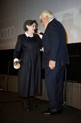 Katharina Thalbach and Mario Adorf at the 62nd presentation of the Ernst Lubitsch Prize 2020 in the Babylon cinema in Berlin, 29 01 2020 Foto:xN.xKubelkax xFuturexImage