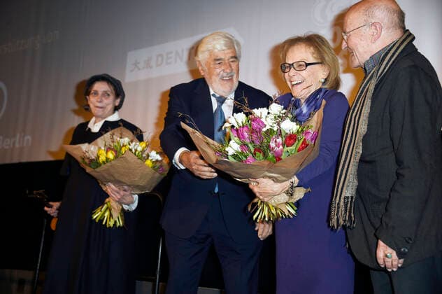 Katharina Thalbach, Mario Adorf, Nicola Lubitsch and Volker Schlöndorff at the 62nd presentation of the Ernst Lubitsch Prize 2020 in the Babylon cinema in Berlin, 29 01 2020 Foto:xN.xKubelkax xFuturexImage