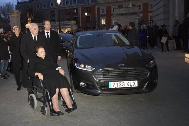 Bilder des Jahres 2020, Entertainment 01 Januar Entertainment Bilder des Tages 31-01-2020 Spain Princess Margarita de Borbon, sister of King Juan Carlos, and her husband Carlos Zurita attend the funeral mass of Spanish princess Pilar de Borbon, Duchess of Badajoz, at La Almudena Cathedral in Madrid, Spain. No Spain  Copyright: xPPEx