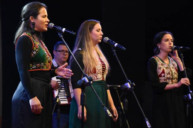 India: World Peace Music Festival Dalinda group of Hungary performing at the Sur Jahan , the World Peace Music Festival 2020 that has been organized by a private organization. Kolkata West Bengal India Copyright: BiswarupxGanguly