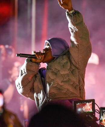 February 1, 2020, Miami, FL, USA: MIAMI, FLORIDA - FEBRUARY 01: DaBaby performs during the 2020 Vewtopia Music Festival at Marlin s Park in Miami, Florida. Photo: Alex Pesantes imageSPACE Miami USA - ZUMAs181 20200201_zea_s181_078 Copyright: xImagespacex