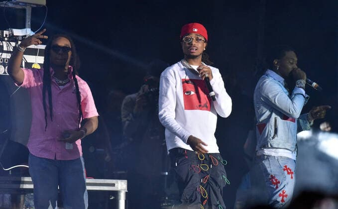 February 1, 2020, Miami, FL, USA: MIAMI, FLORIDA - FEBRUARY 01: Migos - Takeoff, Offset and Quavo perform during the 2020 Vewtopia Music Festival at Marlin s Park in Miami, Florida. Photo: Alex Pesantes imageSPACE Miami USA - ZUMAs181 20200201_zea_s181_116 Copyright: xImagespacex