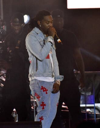 February 1, 2020, Miami, FL, USA: MIAMI, FLORIDA - FEBRUARY 01: Migos - Offset performs during the 2020 Vewtopia Music Festival at Marlin s Park in Miami, Florida. Photo: Alex Pesantes imageSPACE Miami USA - ZUMAs181 20200201_zea_s181_117 Copyright: xImagespacex