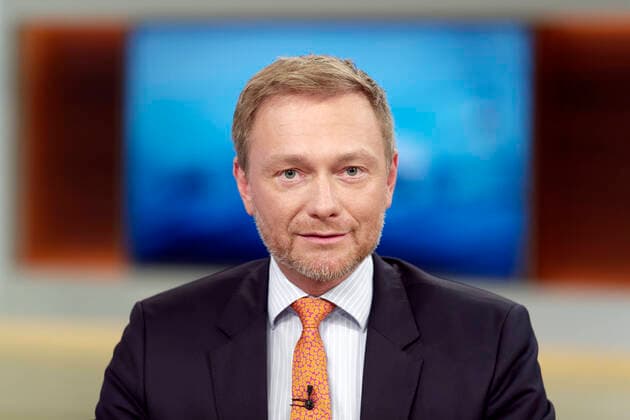 Christian Lindner 2020 02 02, Berlin, Germany Christian Lindner FDP , Federal Chairman and Parliamentary Group Leader in the Bundestag, guest of Anne Will on First German Television Topic of the Talking Round Full state coffers, empty wallets we now relieve the middle class