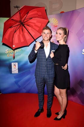Thomas Vogel and Jessica Schernau at the GlücksSpirale Film Award 2019 at the GOP Theater Munich, 03 02 2020 Foto:xS.xAdamx xFuturexImage