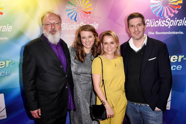 Georg Seitz, Nina Eichinger, Nova Meierhenrich and Christian Becker at the GlücksSpirale Film Award 2019 at the GOP Theater Munich, 03 02 2020 Foto:xS.xAdamx xFuturexImage