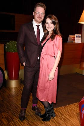 Leonie Brill with friend Maximilian at the GlücksSpirale Film Award 2019 at the GOP Theater Munich, 03 02 2020 Foto:xS.xAdamx xFuturexImage