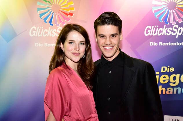 Leonie Brill and Dominic Fritz at the GlücksSpirale Film Award 2019 at the GOP Theater Munich, 03 02 2020 Foto:xA.xHübnerx xFuturexImage