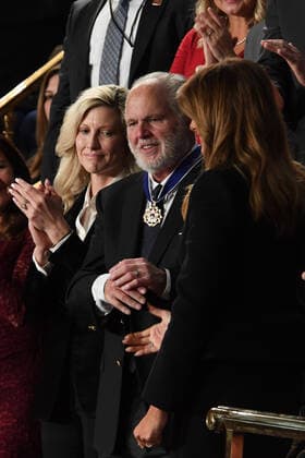February 4, 2020, Washington, DC, USA: 2 5 20 -US Capitol -Washington, DC..President Donald J. Trump delivers his State of The Union Address to the nation during the midst of his impeachment trial. President Trump announces he is having First Lady Melania award Talk Show Radio Host Rush Limbaugh the Presidential Medal of Freedom during the State of The Union Address. Washington USA - ZUMAb189 20200204_znp_b189_028 Copyright: xChristyxBowex