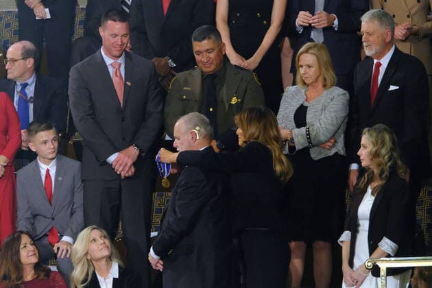 February 4, 2020, Washington, District of Columbia, USA: American radio personality Rush Limbaugh is applauded at the 2020 State of the Union Address on Capitol Hill on February 4, 2020. Credit: CNP Washington USA - ZUMAs152 20200204_zaa_s152_148 Copyright: xAlexxWroblewskix