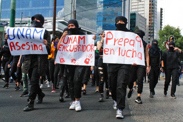 February 4, 2020 EUM20200204SOC10 JPG MEXICO CITY Protest UNAM Protest February 4, 2020 Students from National High School 9 marched from La Bombilla Park to the Rectory of UNAM to deliver a petition, among other things, calling for a halt to gender violence Photo Agency EL UNIVERSALKarina ContrerasEELG  - ZUMAu78_ 20200204_zaf_u78_028 Copyright: xElxUniversalx
