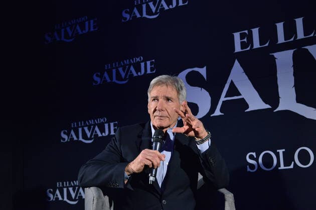 The Call of the Wild film press conference in Mexico MEXICO CITY, MEXICO - FEBRUARY 5: American actor Harrison Ford speaks during The Call of the Wild film press conference at Four Season Hotel on February 5, 2020 in Mexico City, Mexico Copyright: xCarlosxTischlerx EYE_8125