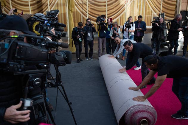 February 5, 2020, Hollywood, California, U.S.: Preparations continue with the Red Carpet Roll Out for the Oscars at the Dolby Theatre in Hollywood. Hollywood U.S. - ZUMAz03_ 20200205_sha_z03_710 Copyright: xAMPASx