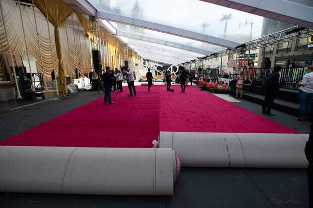 February 5, 2020, Hollywood, California, U.S.: Preparations continue with the Red Carpet Roll Out for the Oscars at the Dolby Theatre in Hollywood. Hollywood U.S. - ZUMAz03_ 20200205_sha_z03_709 Copyright: xAMPASx