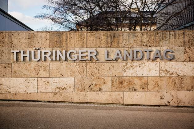 Erfurt , 050220 , 7. Plenarsitzung am 5. Februar , Sondersitzung des Thüringer Landtags zur Wahl eines Ministerpräsidenten Im Bild: Thüringer Landtag *** Erfurt , 050220 , 7 Plenary session on 5 February , Special session of the Thuringian Landtag on the election of a Minister President Im Bild Thüringer Landtag