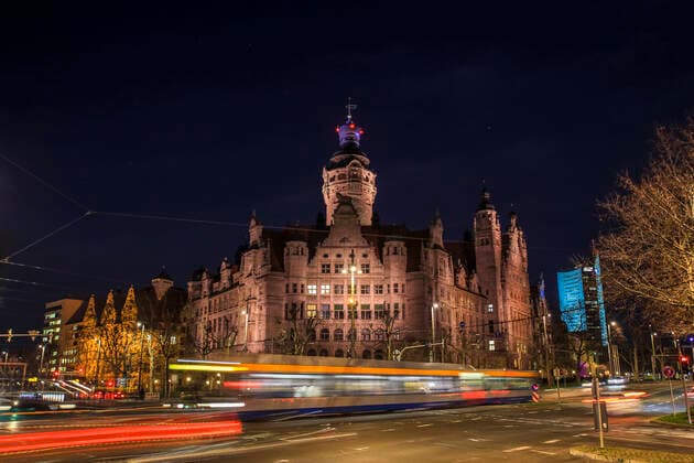 The New City Hall on Burgplatz in Leipzig It contains the offices of the Lord Mayor and the city administration
