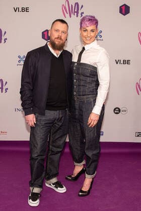 Kamp Waes finalist Debby and partner pictured during the 13th edition of the MIA s (Music Industry Award) award show, in Brussels, Thursday 06 February 2020. The MIA awards are handed out by the VRT and Poppunt.  JAMESxARTHURxGEKIERE 2469990