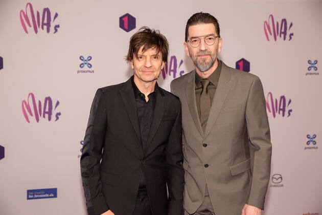 Koen Wouters and Kris Wouters pictured during the 13th edition of the MIA s (Music Industry Award) award show, in Brussels, Thursday 06 February 2020. The MIA awards are handed out by the VRT and Poppunt.  JAMESxARTHURxGEKIERE 2469996