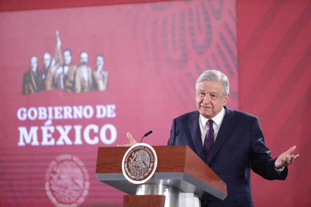 February 7, 2020 EUM20200207NAC01 JPG MEXICO CITY Presidency AMLO The President of the Mexican Republic, Andres Manuel Lopez Obrador, during his press conference this Friday, February 7, 2020 at the National Palace During the meeting with the media, the head of the federal executive confirmed the raffle of the presidential plane Photo Agency EL UNIVERSALIvan StephensEVZ  - ZUMAu78_ 20200207_zaf_u78_001 Copyright: xElxUniversalx