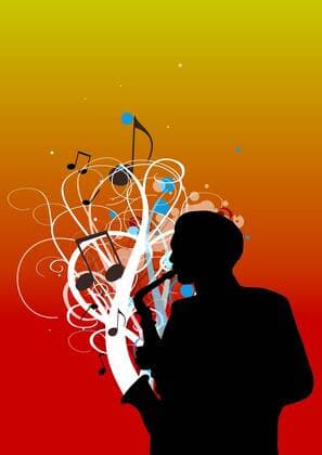 Saxophone Illustration of a man playing the saxophone  Copyright: xdarrenwhittinghamx 1607081