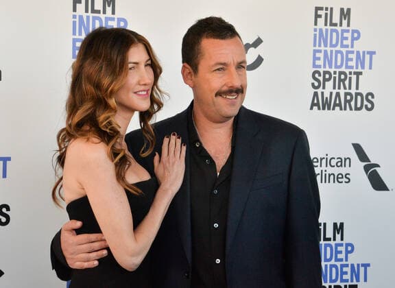 (L-R) Jackie Sandler and Adam Sandler attend the 35th annual Film Independent Spirit Awards in Santa Monica, California on Saturday, February 8, 2020.  LAP20200208202 JIMxRUYMEN
