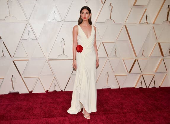 Lily Aldridge arrives for the 92nd annual Academy Awards at the Dolby Theatre in the Hollywood section of Los Angeles on Sunday, February 9, 2020.  LAP20200209025 JIMxRUYMEN