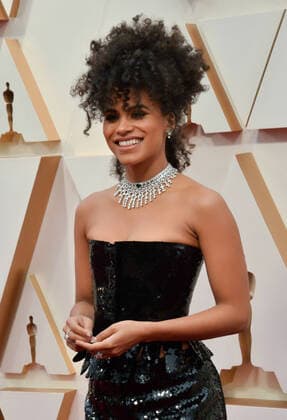 Zazie Beetz arrives for the 92nd annual Academy Awards at the Dolby Theatre in the Hollywood section of Los Angeles on Sunday, February 9, 2020.  LAP20200209038 JIMxRUYMEN