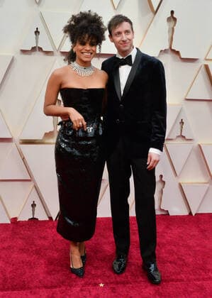(L-R) Zazie Beetz and David Rysdahl arrive for the 92nd annual Academy Awards at the Dolby Theatre in the Hollywood section of Los Angeles on Sunday, February 9, 2020.  LAP20200209040 JIMxRUYMEN