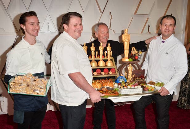 Wolfgang Puck arrives for the 92nd annual Academy Awards at the Dolby Theatre in the Hollywood section of Los Angeles on Sunday, February 9, 2020.  LAP20200209505 JIMxRUYMEN